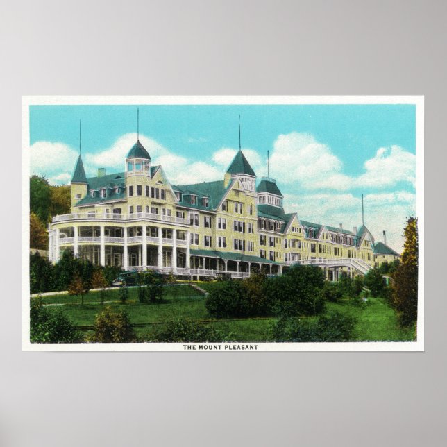Exterior View of the Mount Pleasant Hotel Poster (Front)