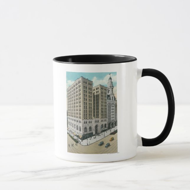Exterior View of the National Savings Bank Mug (Right)