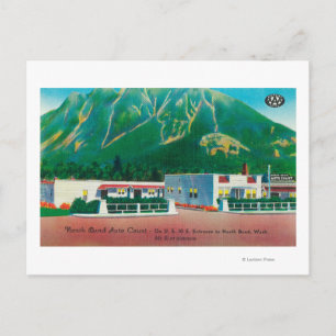 Exterior View of the North Bend Auto Court Postcard