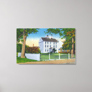 Exterior View of the Old Folger Mansion Canvas Print