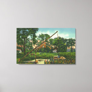 Exterior View of the Old Harlow House # 2 Canvas Print