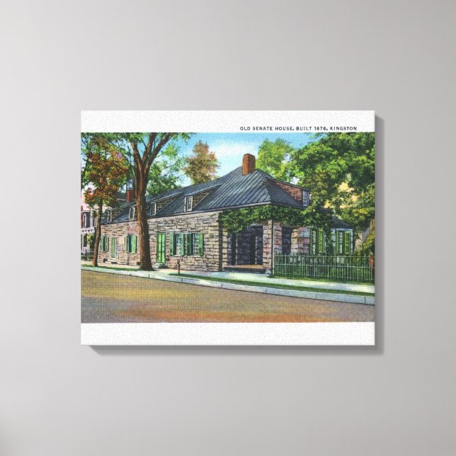 Exterior View of the Old Senate House Canvas Print (Front)