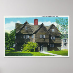 Exterior View of the Old Witch House Poster