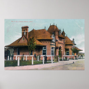 Exterior View of the OSL Depot Nampa, ID Poster