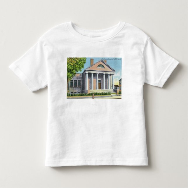 Exterior View of the Pilgrim Memorial Hall Toddler T-Shirt (Front)