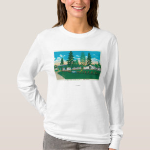 Exterior View of the Pine Tree Auto Camp T-Shirt