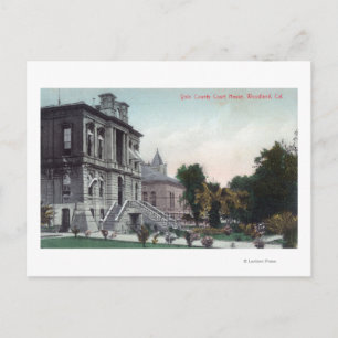 Exterior View of the Polo County Court House Postcard