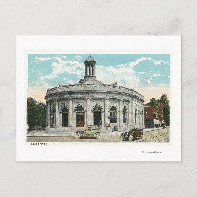 Exterior View of the Post Office 2 Postcard (Front)