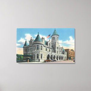 Exterior View of the Post Office 4 Canvas Print