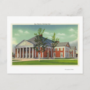 Exterior View of the Saratoga Spa Theatre Postcard