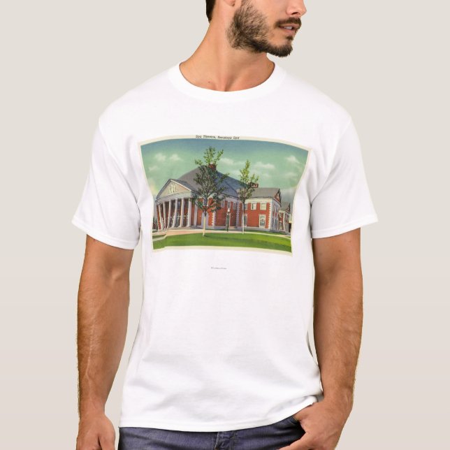 Exterior View of the Saratoga Spa Theatre T-Shirt (Front)