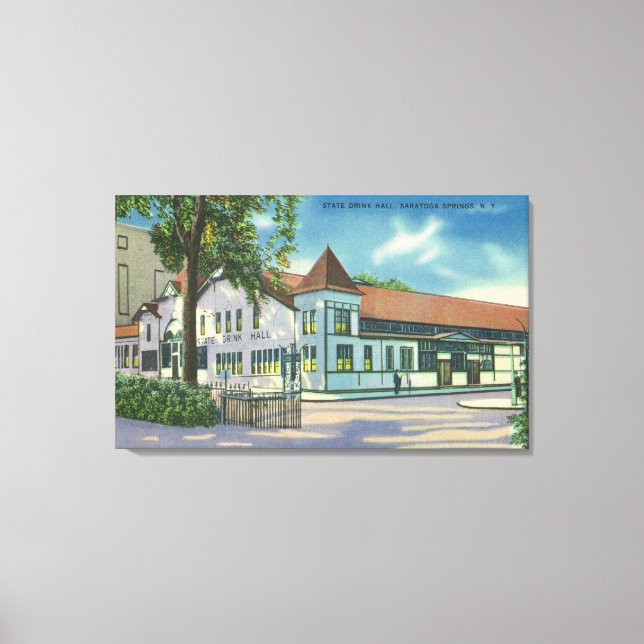 Exterior View of the State Drink Hall Canvas Print (Front)