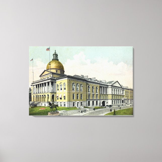 Exterior View of the State House # 2 Canvas Print (Front)