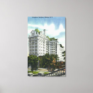Exterior View of the Telephone Building # 2 Canvas Print