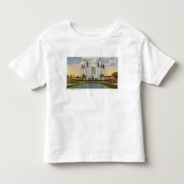 Exterior View of the Travel Building Toddler T-Shirt (Front)