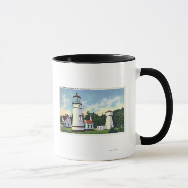 Exterior View of the Umpqua LighthouseCoast Mug (Right)