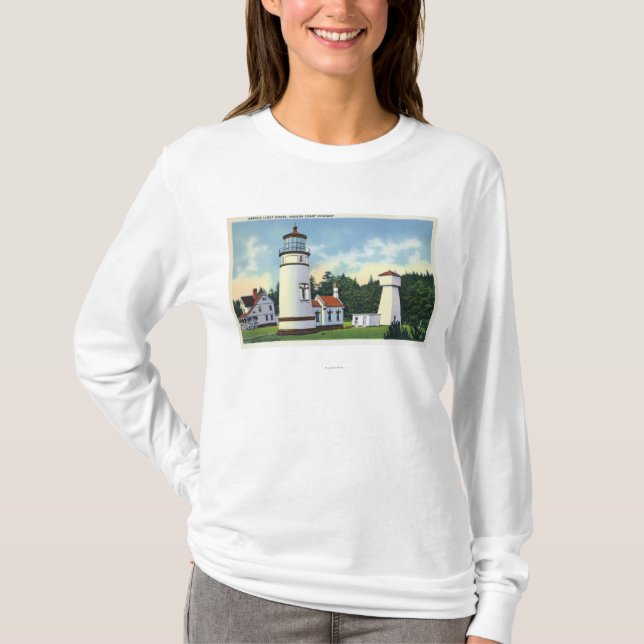Exterior View of the Umpqua LighthouseCoast T-Shirt (Front)