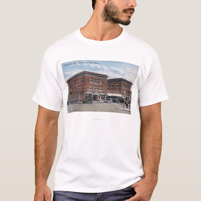 Exterior View of the Wenatchee Hotel T-Shirt (Front)