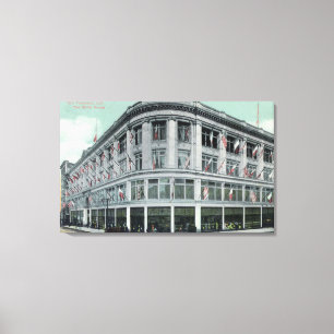 Exterior View of the White House Canvas Print