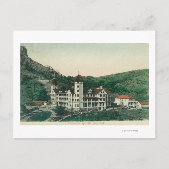 Exterior View of Tuscan SpringsRed Bluff, CA Postcard (Front)