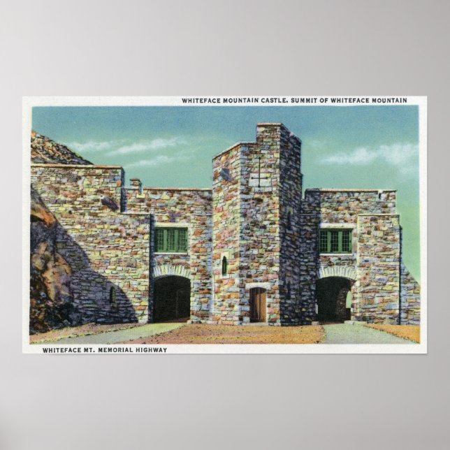 Exterior View of Whiteface Mt Castle Poster (Front)