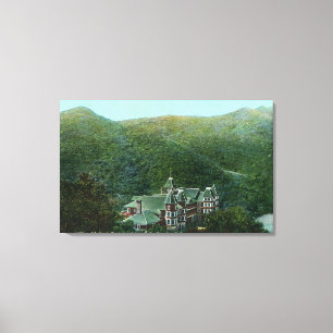 Exterior View of Witter Springs Hotel Canvas Print