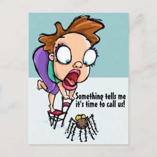 Extermination business custom promotional postcard