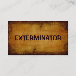 Exterminator Antique Business Card