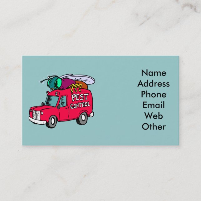 Exterminator Business Cards (Front)