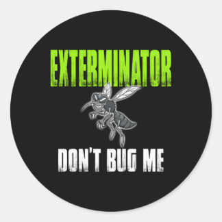 Exterminator Pest Control Professional Classic Round Sticker
