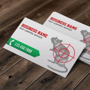 Exterminator Professional Pest Control Business Card