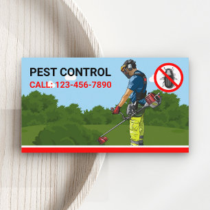 Exterminator Professional Pest Control Service Business Card
