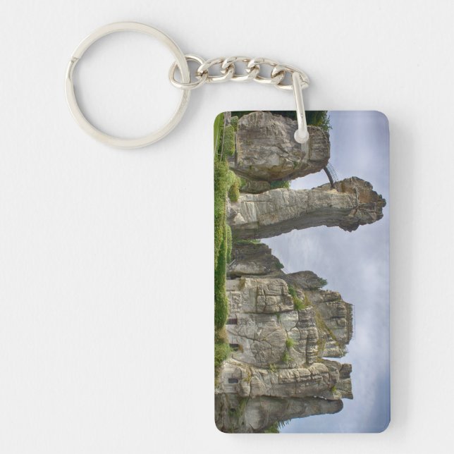 Externsteine Teutoburg Forest Germany Key Ring (Front)
