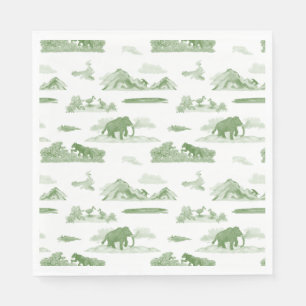 Extinct Animal Toile Napkins