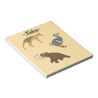 Extinct Animals  Notepad