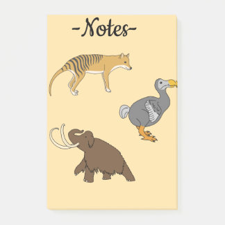 Extinct Animals  Post-it Notes