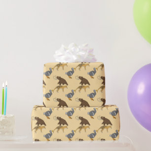 Extinct Animals  Wrapping Paper