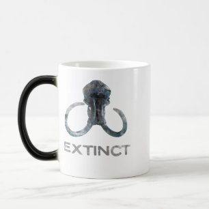 Extinct Woolly Mammoth Fossil Head Version 1 Magic Mug