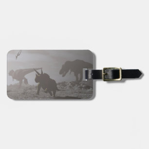 Extinction of dinosaurs - 3D render Luggage Tag