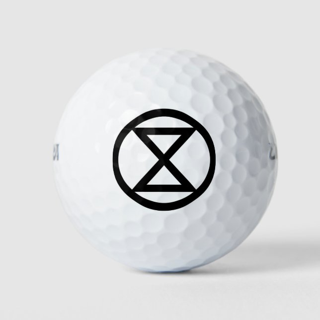 Extinction symbol golf balls (Front)