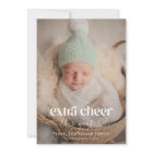 Extra Cheer Christmas Birth Announcement