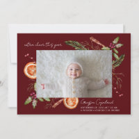 Extra Cheer Red Holiday Baby Photo Birth