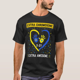 Extra Chromosome Extra Awesome Heart 3 Arrows Wdsd T-Shirt