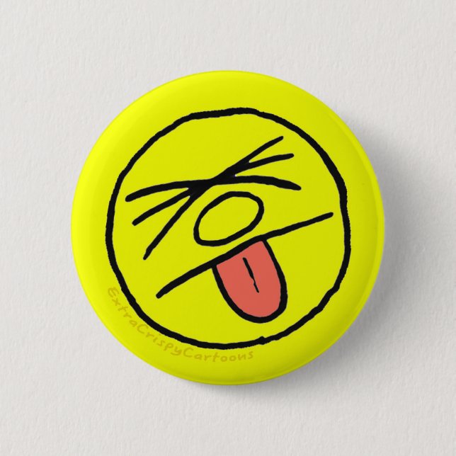 Extra Crispy 'Blech Face' Logo pin (medium) (Front)