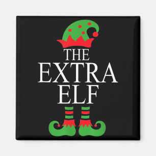 Extra Elf Family Matching Christmas Group Pajama M Magnet