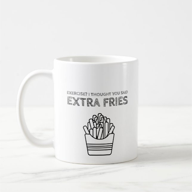 Extra Fries Coffee Mug (Left)