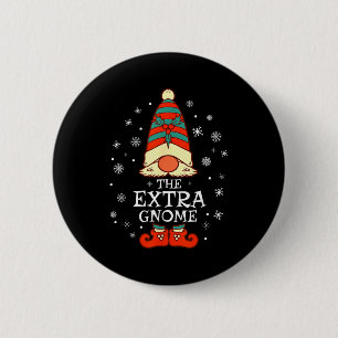 Extra Gnome Xmas Family Christmas 6 Cm Round Badge