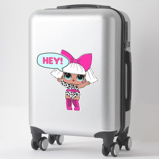 Extra-Large 14" x 14" Custom-Cut Vinyl Stickers (Suitcase)