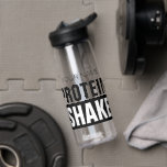 Extra large 25oz protein shake water bottle gift<br><div class="desc">Extra large 25oz protein shake water bottle gift. Personalised plastic water bottle for shakes and other drinks. Cool Birthday or Christmas gift idea for athletic men and women. Black and white bold typography template with modern font. Unique gift ideas for sporty friends, family, employees, coworkers, colleagues, boss, teacher, sports coach,...</div>