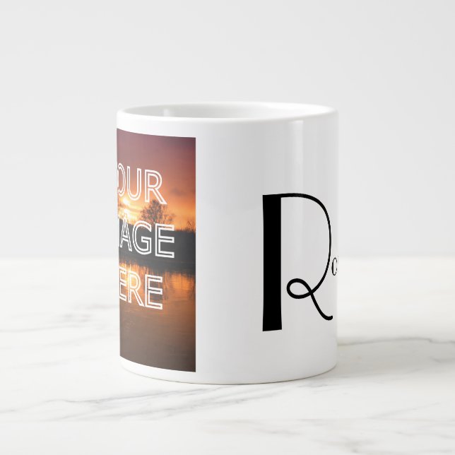 Extra Large Personalised Photo Coffee Mug (Front)